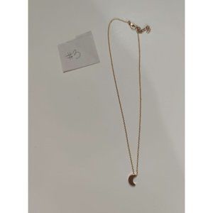 BNIB rose gold quarter moon necklace (3)